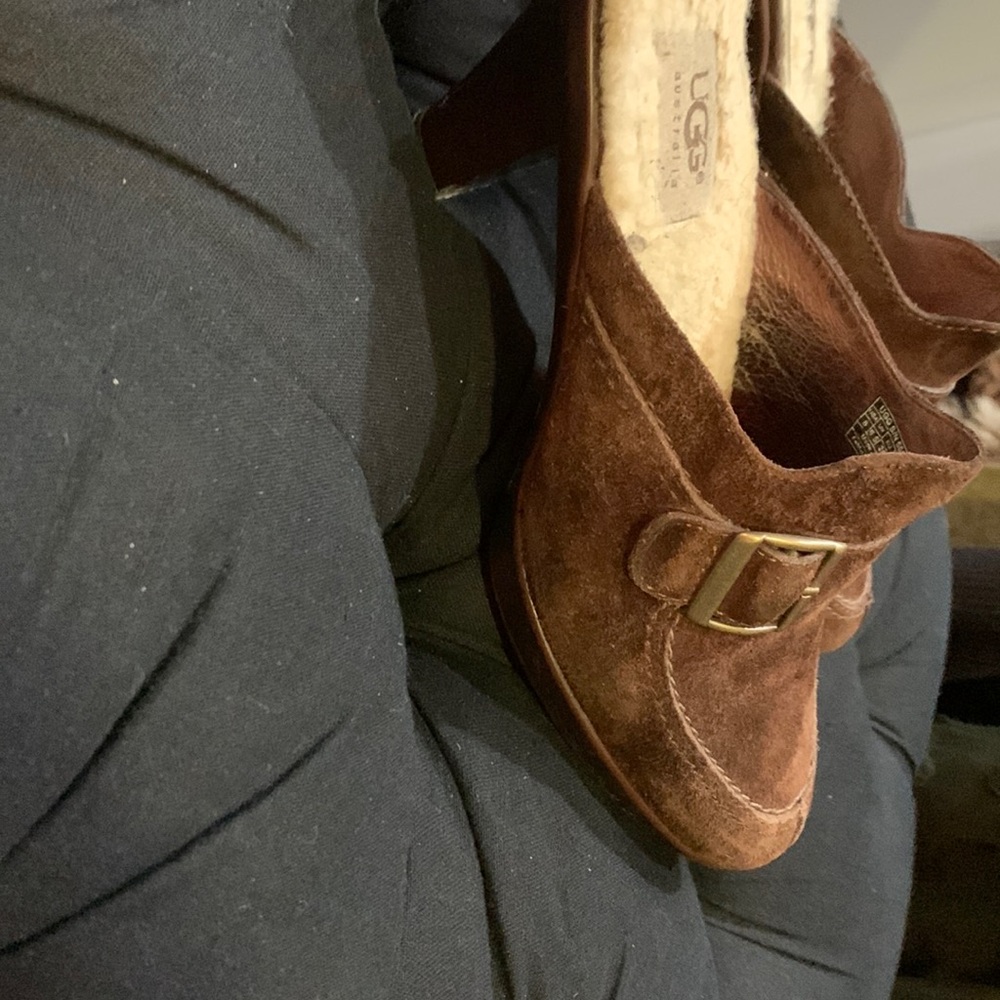 Extremely comfortable brown ugg heels